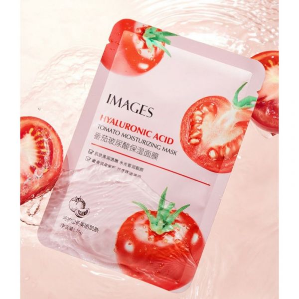 IMAGES HYALURONIC ACID TOMATO Fabric face mask with tomato, 25 gr.